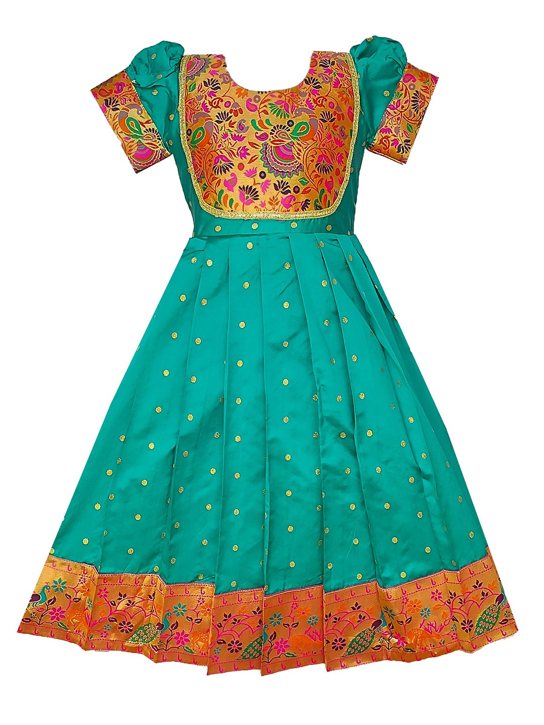 

BAESD Kids-Girls Embellished Maxi Dress, Green