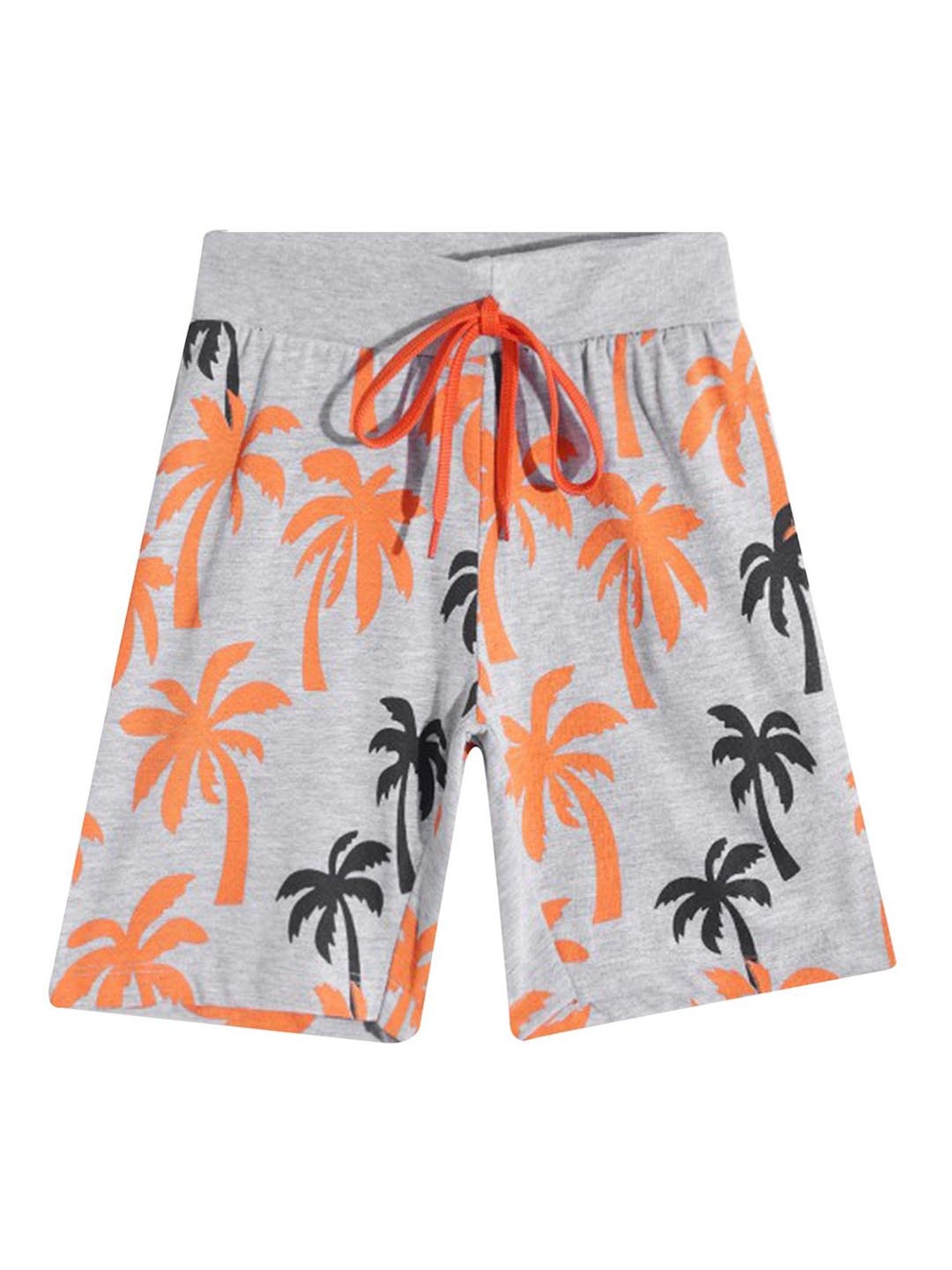 

E-TEENZ Boys Pure Cotton Printed Mid-Rise Regular Fit Shorts, Grey
