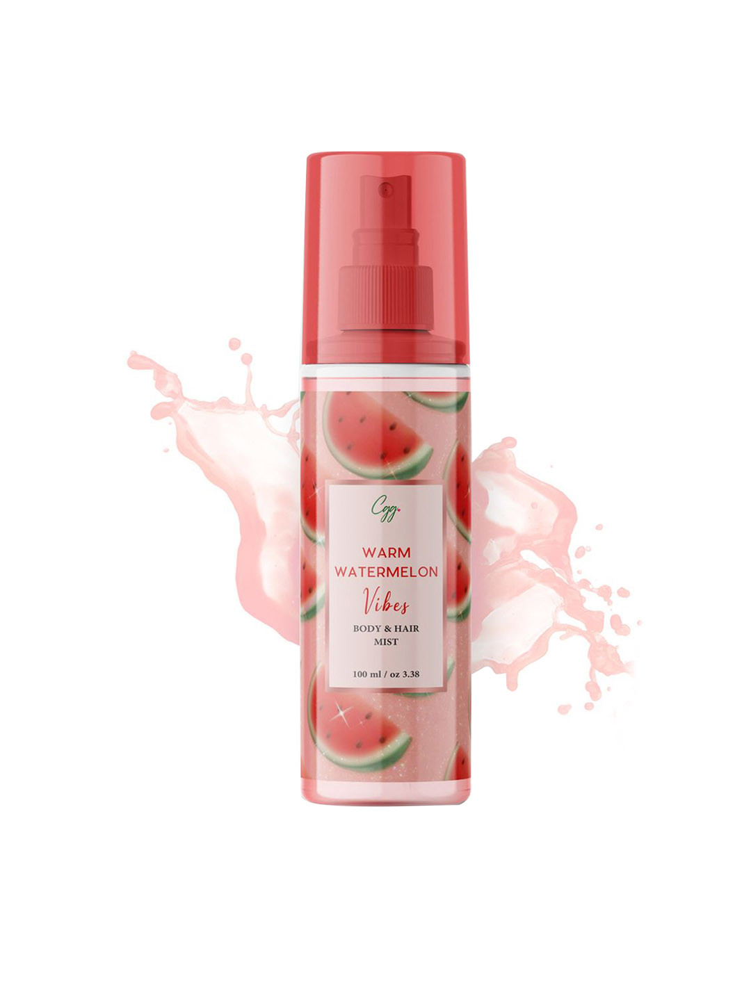 

CGG Cosmetics Vibes Body & Hair Mist -Warm Watermelon - 100 ml, White