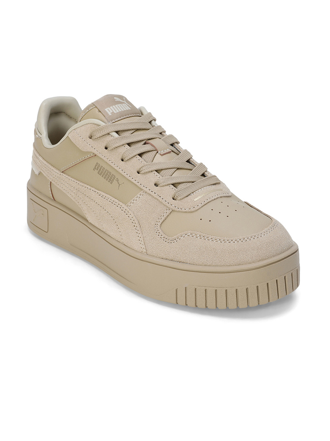 

Puma Women Carina Street SD Perforations Sneakers, Beige