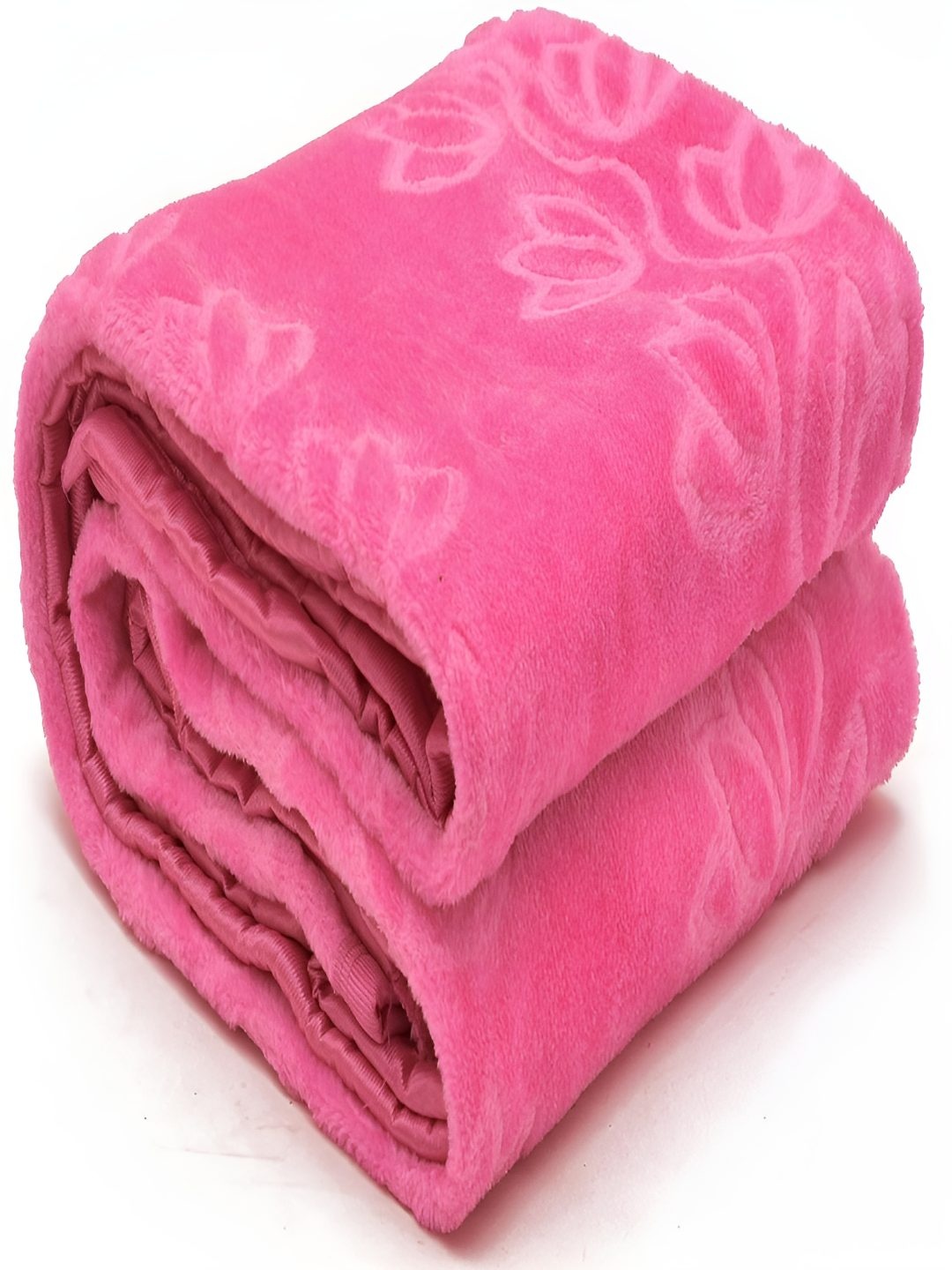 

tundwal's Pink Floral 200 GSM Heavy Winter Single Bed Blanket