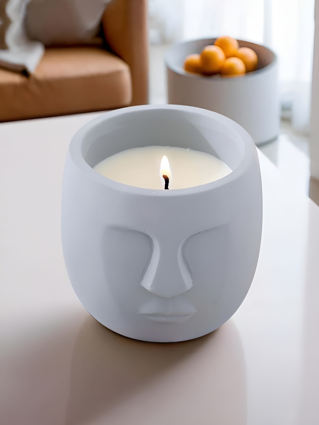 

Ekhasa White Soy Wax Teakwood Scented Jar Candle