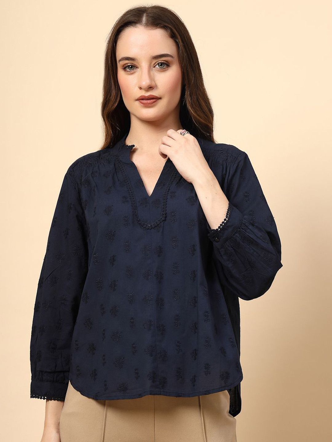 

Gipsy Embroidered Tunic, Blue