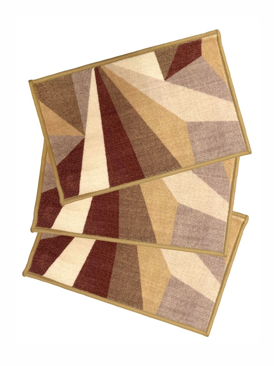 

Aura Green & Brown 3 Pieces Printed Anti Skid Doormats