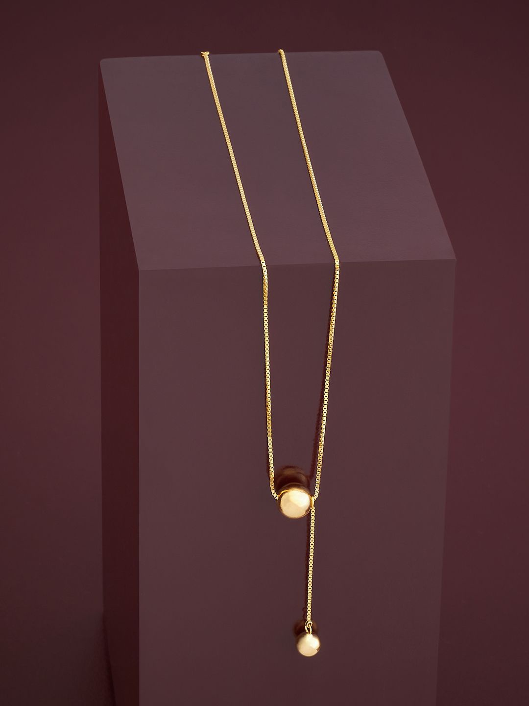 

Kushal's Fashion Jewellery 92.5 Pure Silver Gold-Plated Chain
