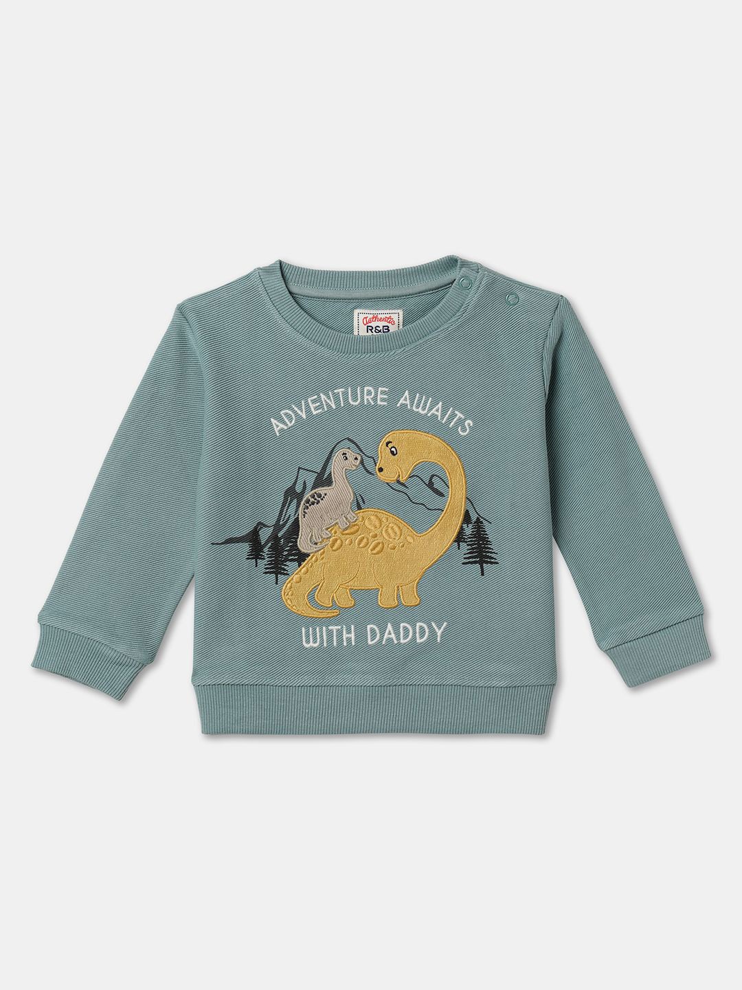 

R&B Boys Embroidered Graphic Sweatshirt, Blue