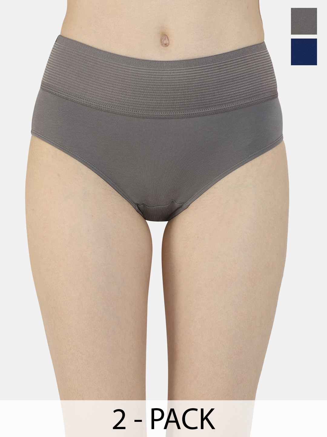 

Zivame Pack Of 2 Assorted Hipster Briefs ZI28BOFASHMNUDE