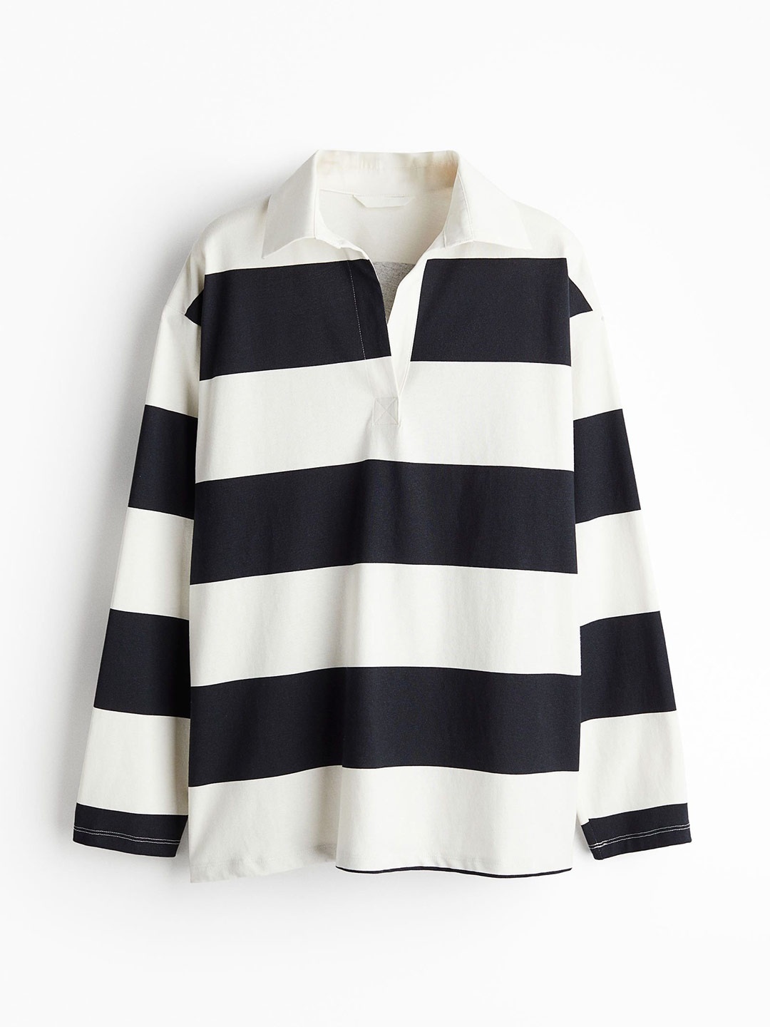 

H&M Loose-Fit Polo Top, Blue