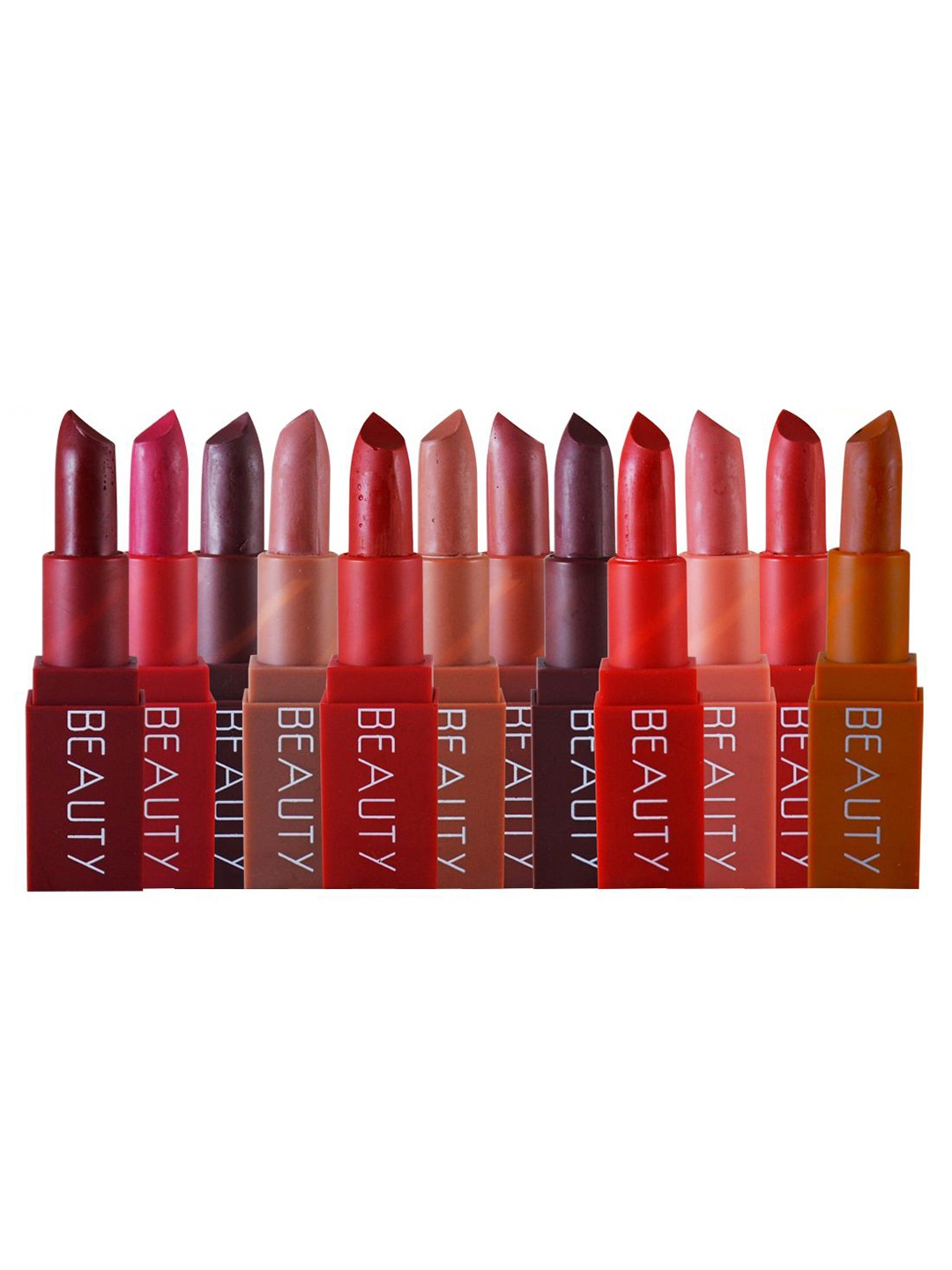 

A.D.S Set Of 12 Beauty Transfer Proof Long Lasting Lipstick - 4.5gm - A0171, Multi