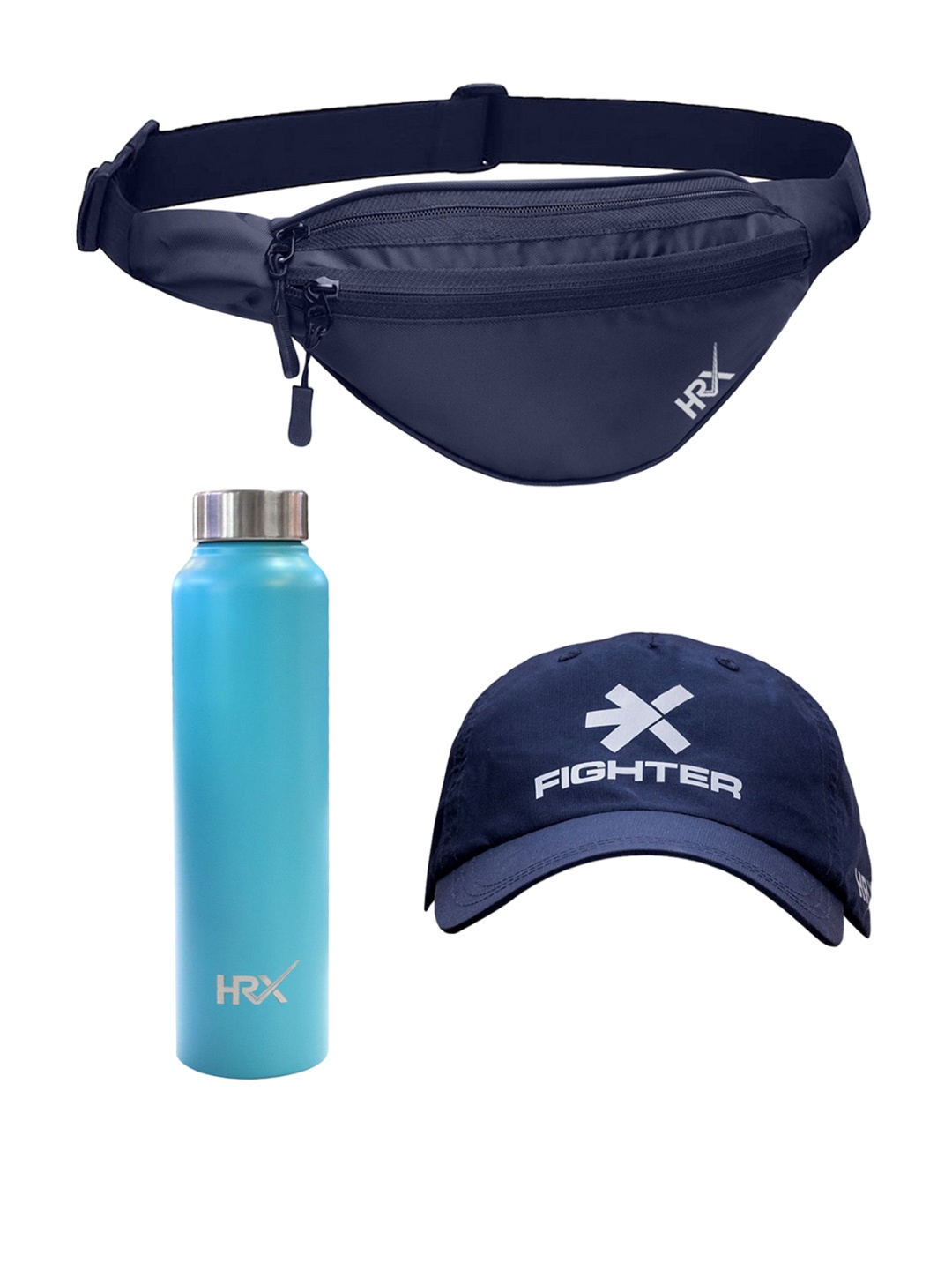 

HRX by Hrithik Roshan Set of 3 Compact Pouch Travel Accessory, Blue
