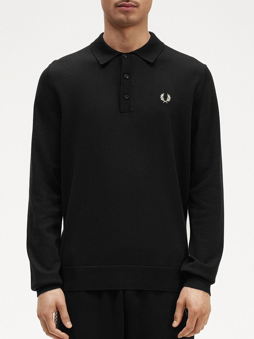 

Fred Perry Men Solid Polo Collar Cotton Slim Fit T-shirt, Black