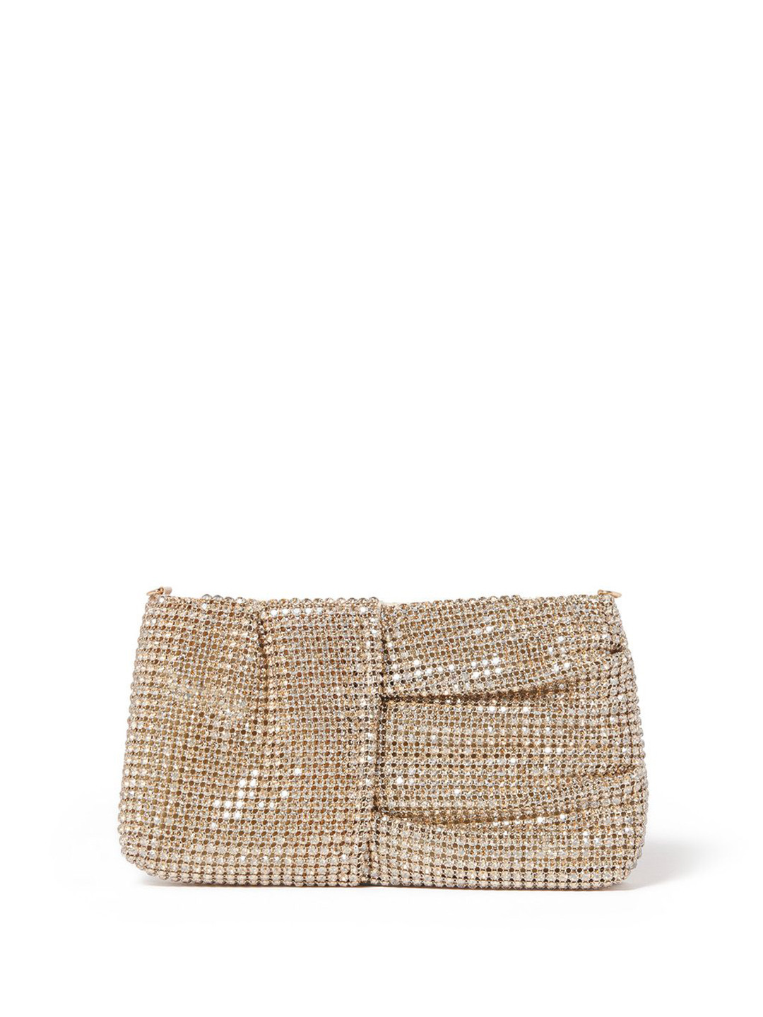 

Forever New Tina Twist Mesh Embellished Purse Clutch, Gold