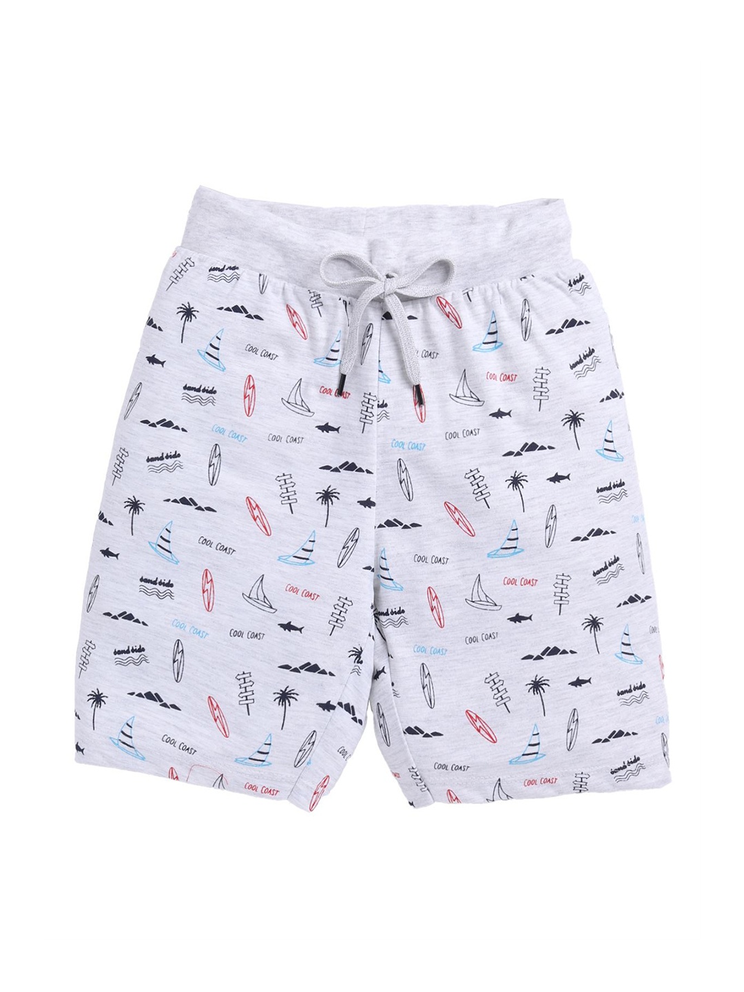 

E-TEENZ Boys Conversational Printed Shorts, White