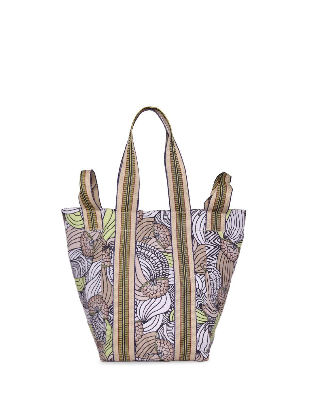 

ASTRID Printed Shopper Shoulder Bag with Tasselled, Multi