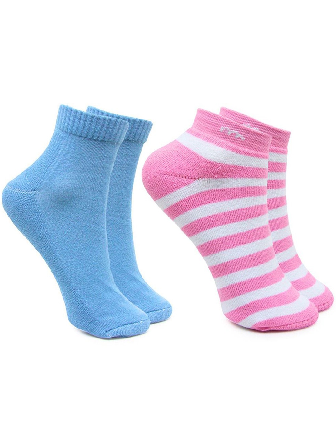 

BAESD Women Pack Of 2 Patterned Ankle Length Socks, Blue