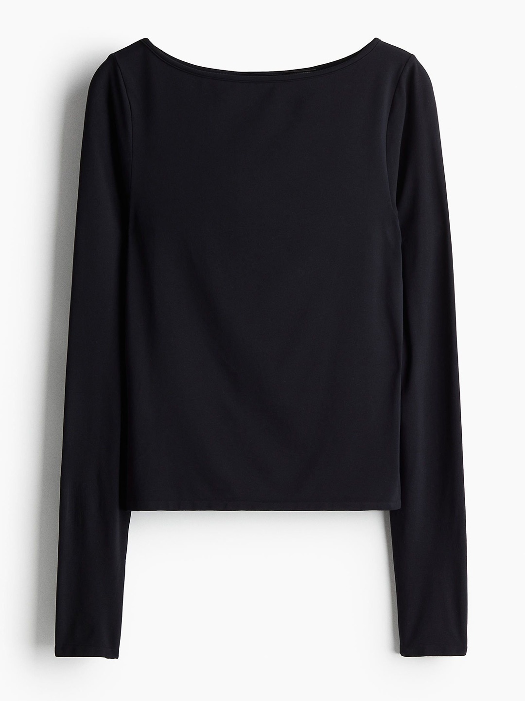

H&M Seamless Sports Top in DryMove, Black