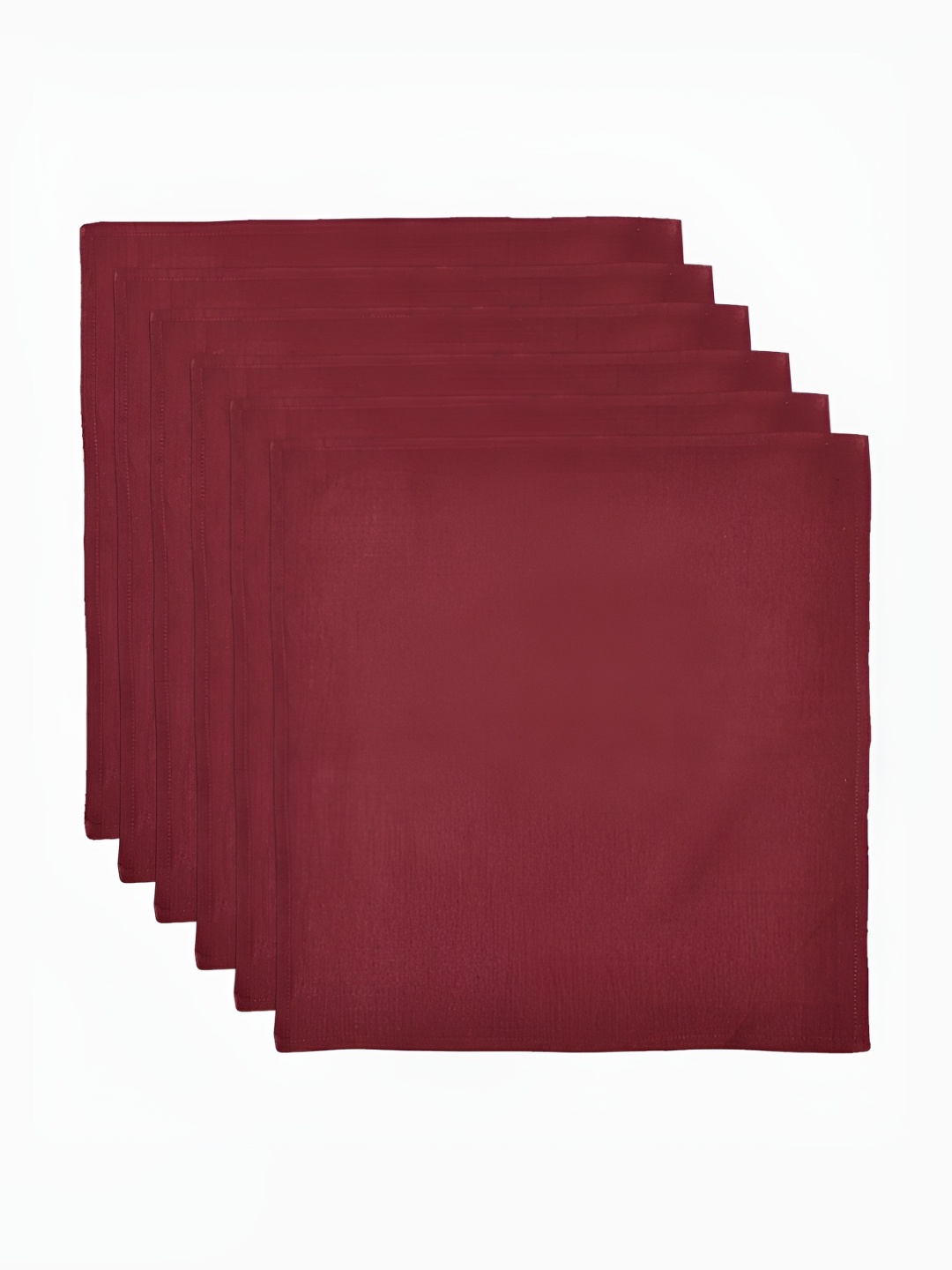 

Fabindia Standalone Rust color 6 Pieces Cotton Table Napkins