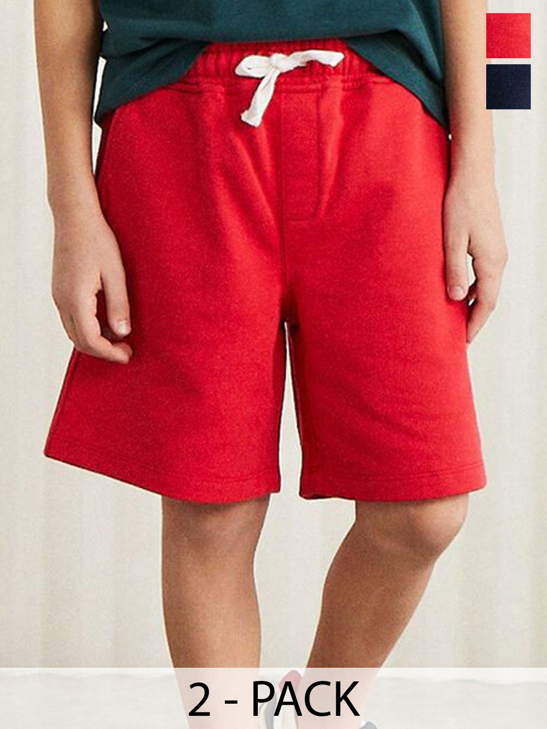 

GRIMELANGE Boys Mid-Rise Regular Fit Shorts, Red