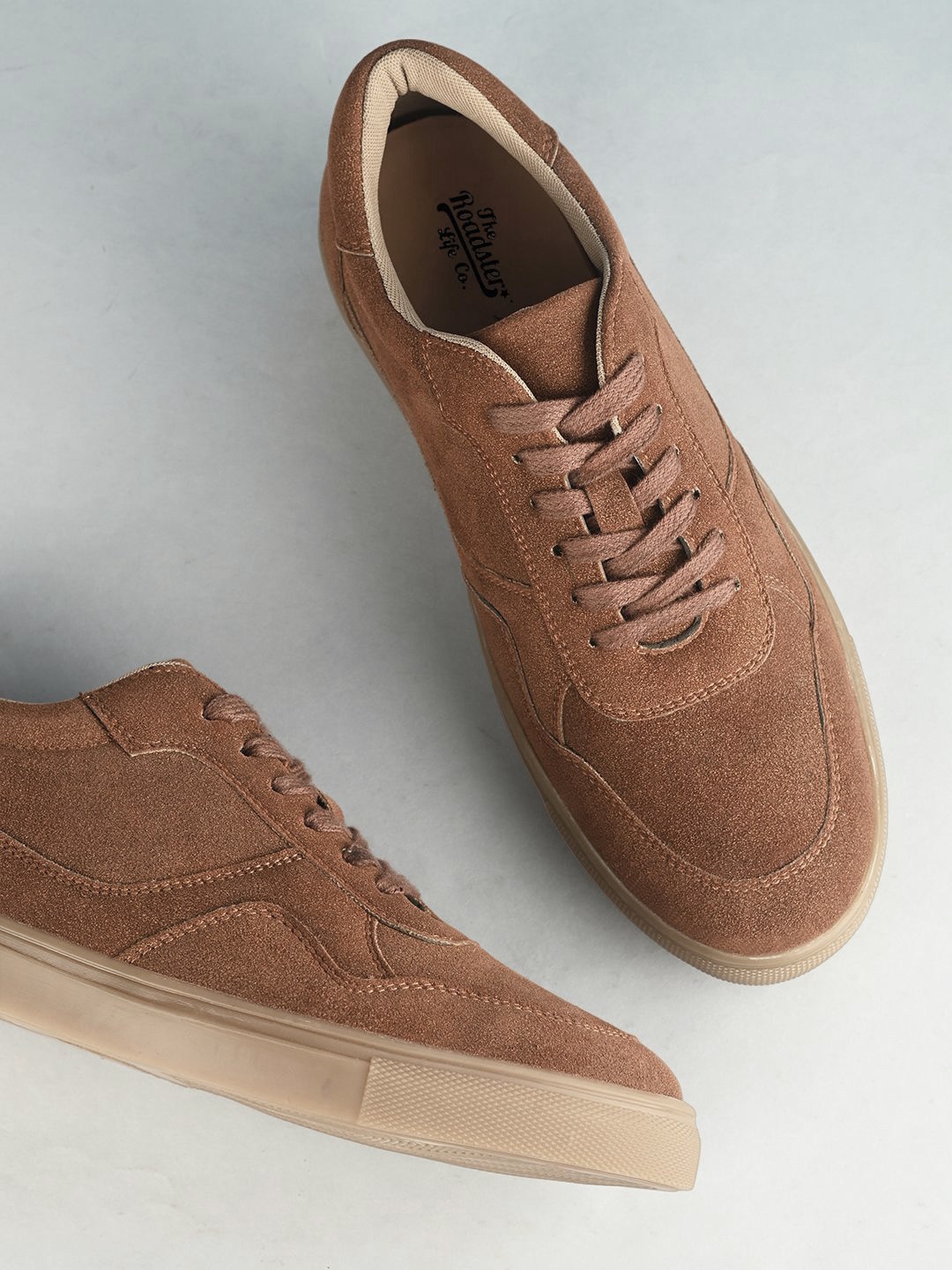 

The Roadster Lifestyle Co Men Lace Up Casual Shoes, Tan