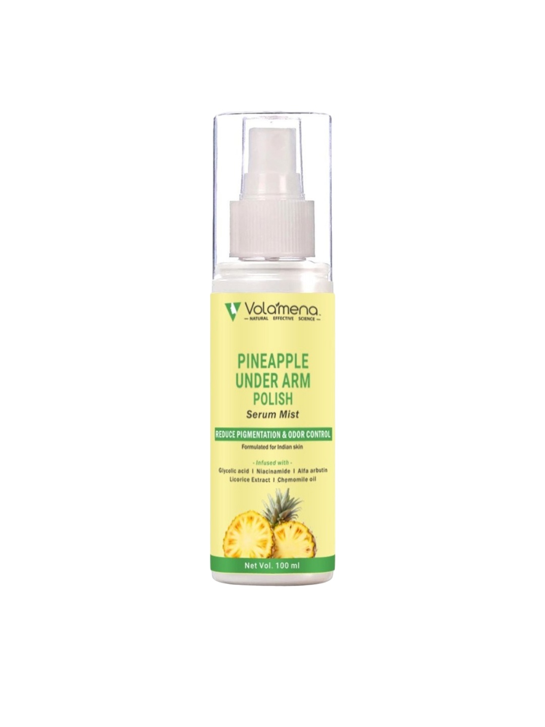 

Volamena Pineapple Under Arm Polish Serum Mist 100 ml, Transparent