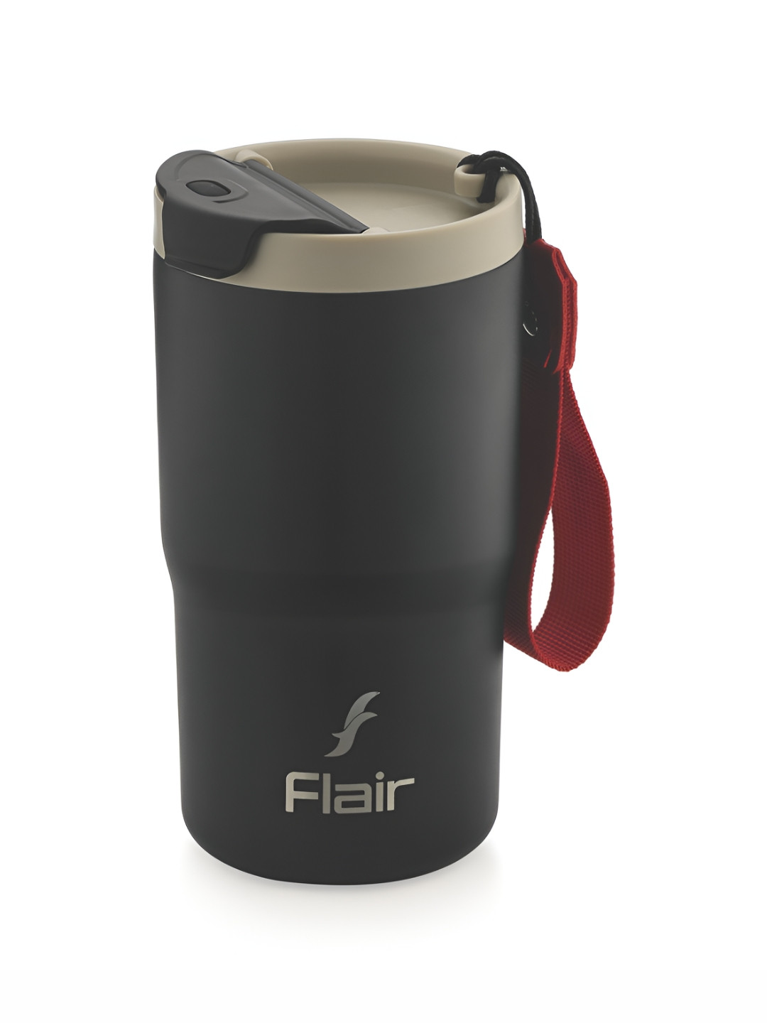 

Flair Black & Beige Stainless Steel Glossy Coffee Mugs 480 ml