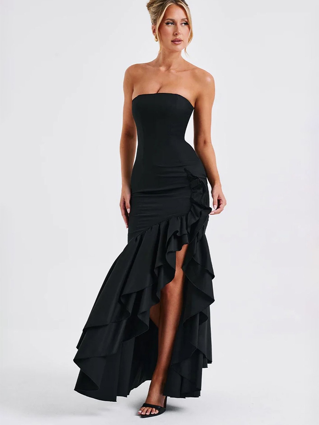 

LULU & SKY Maxi Dress D1992886-BLACK-Black