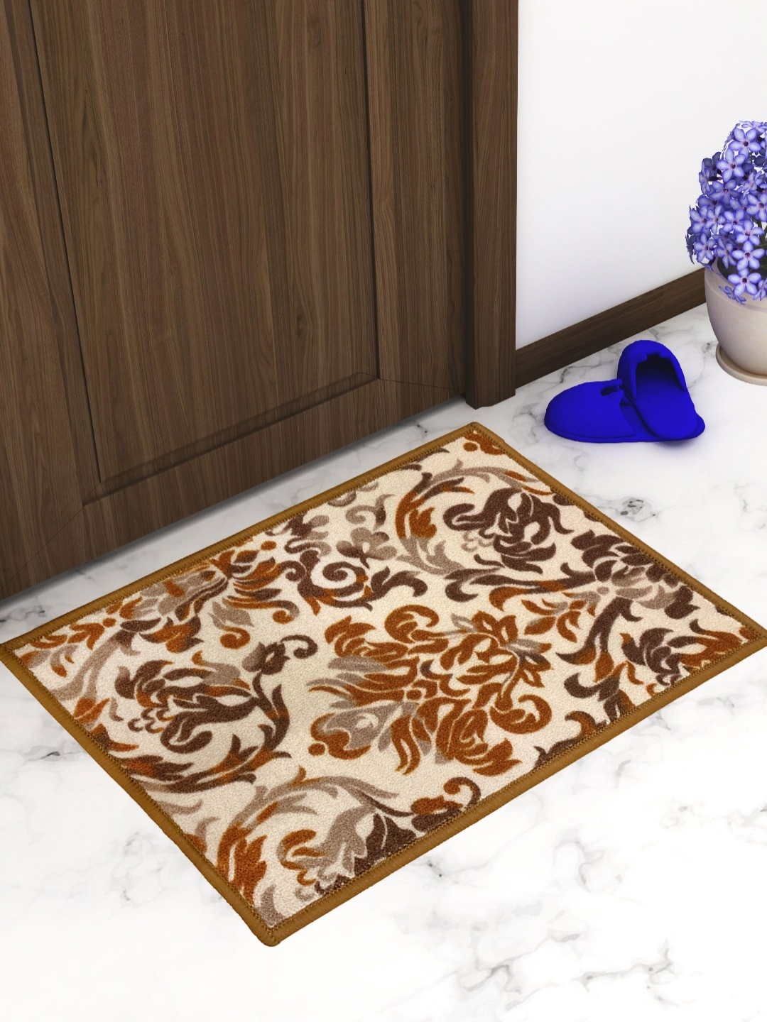 

Aura Brown & Beige Printed Anti slip Doormat