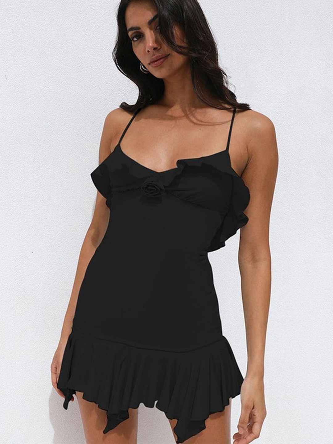 

LULU & SKY A-Line Mini Dress, Black