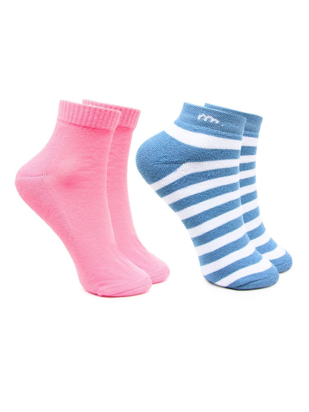 

BAESD Women Pack Of 2 Patterned Ankle Length Socks, Pink