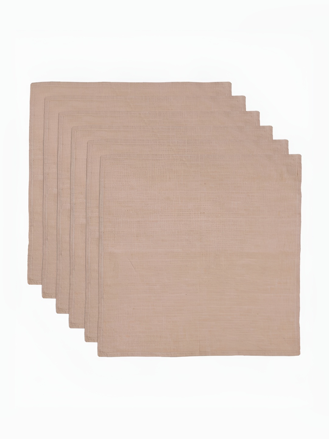 

Fabindia Standalone Beige Colored 6 Pieces Cotton Table Napkins