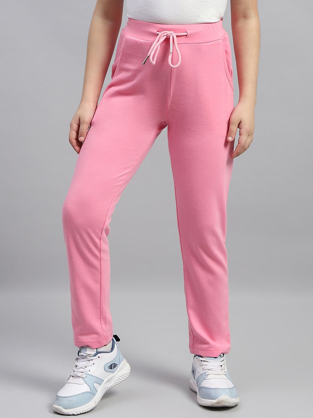

Monte Carlo Girls Regular Fit Solid Track Pants, Pink