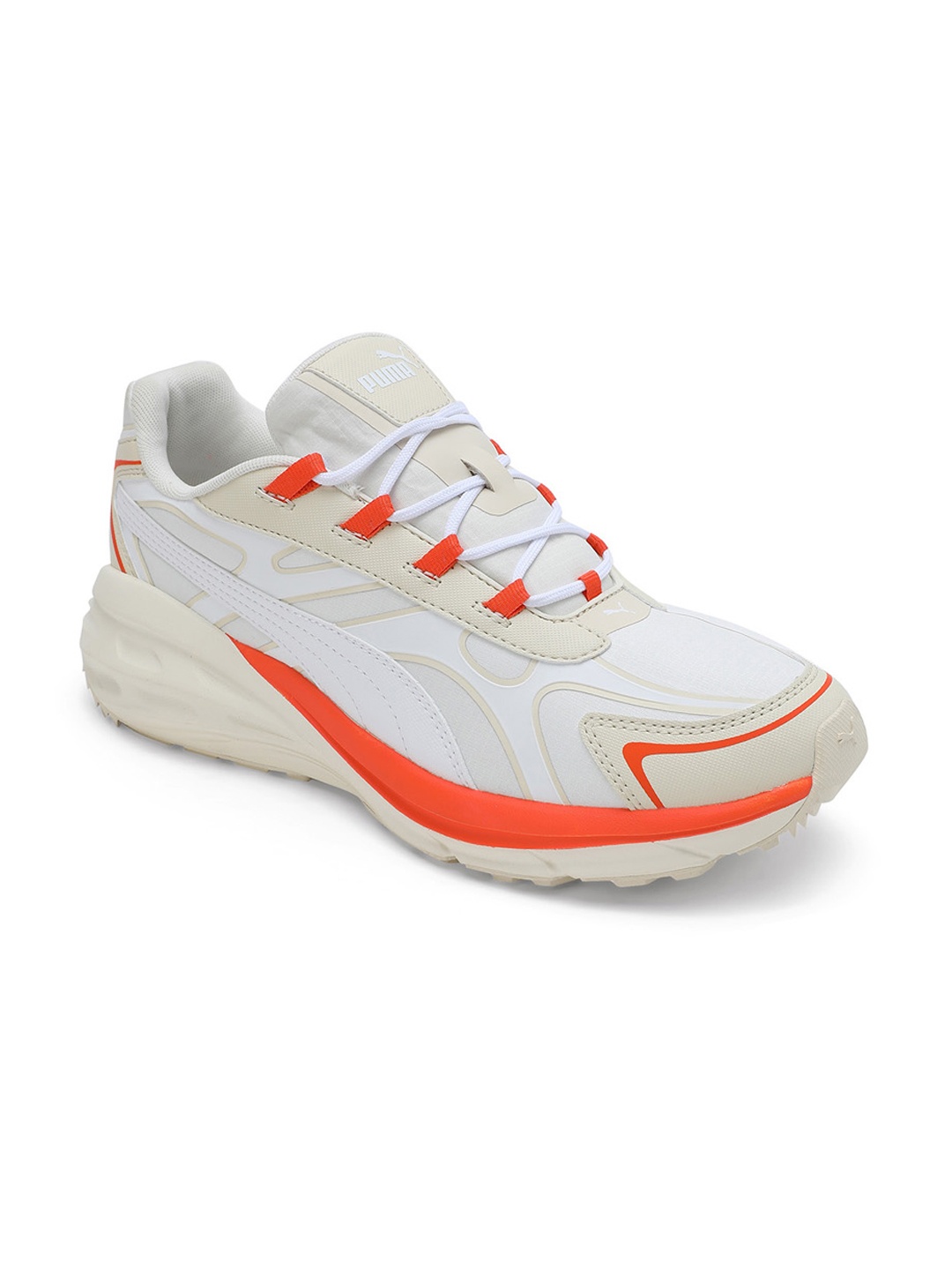 

Puma Unisex Hypnotic LS Abrupt Colourblocked Sneakers, White