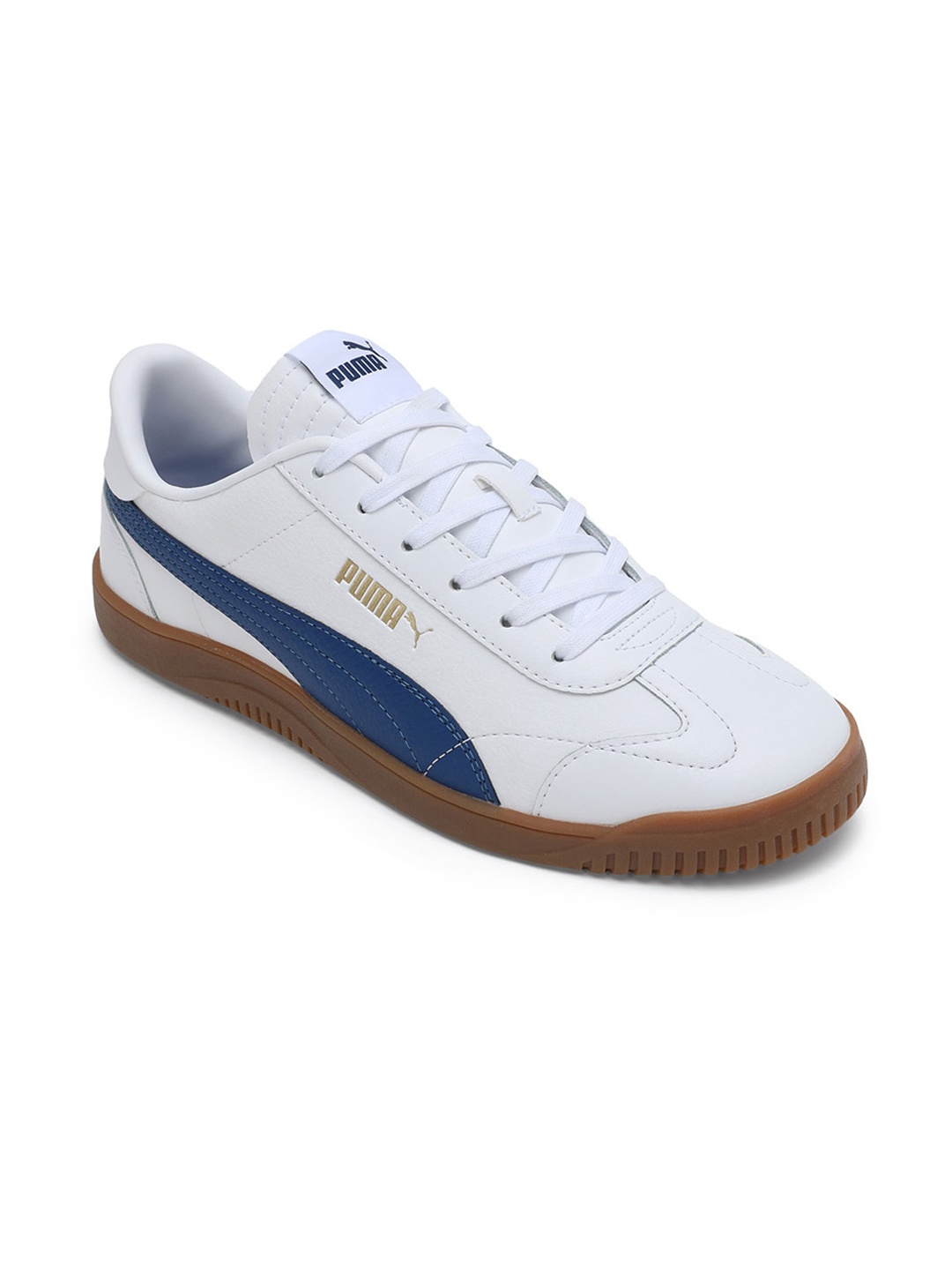 

Puma Unisex Club 5v5 Colourblocked Sneakers, White