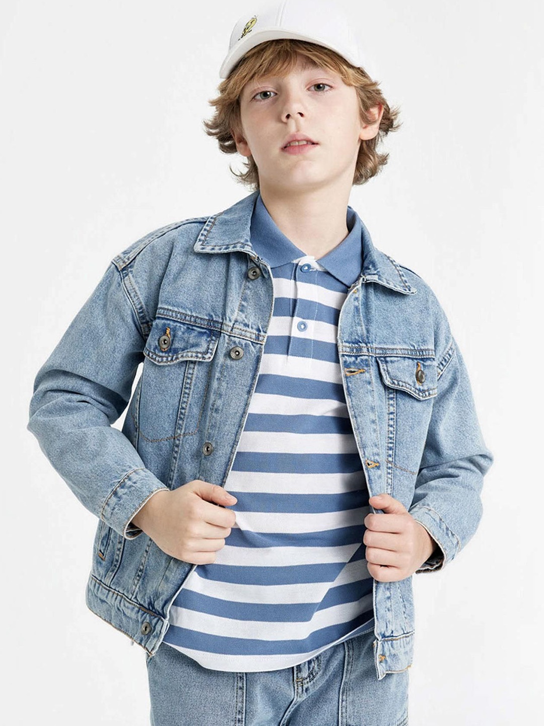 

DeFacto Boys Washed Denim Jacket, Na