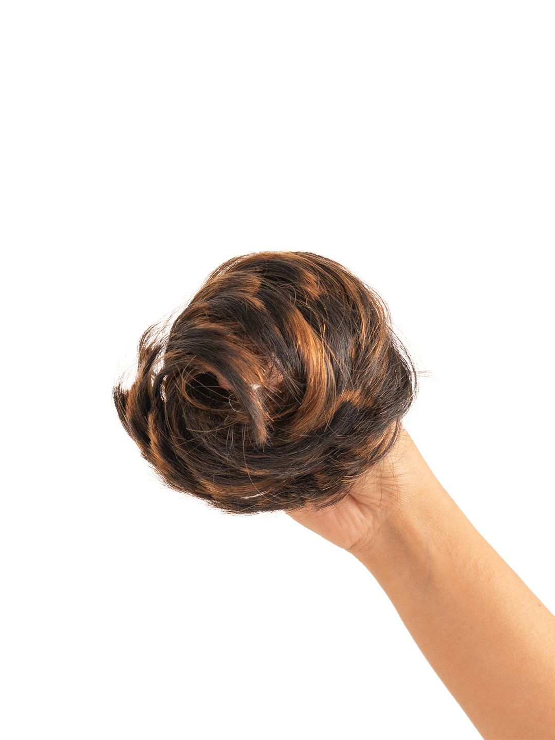 

Gemeria Hair Faux Scrunchie Bun - Dark Brown Balayage