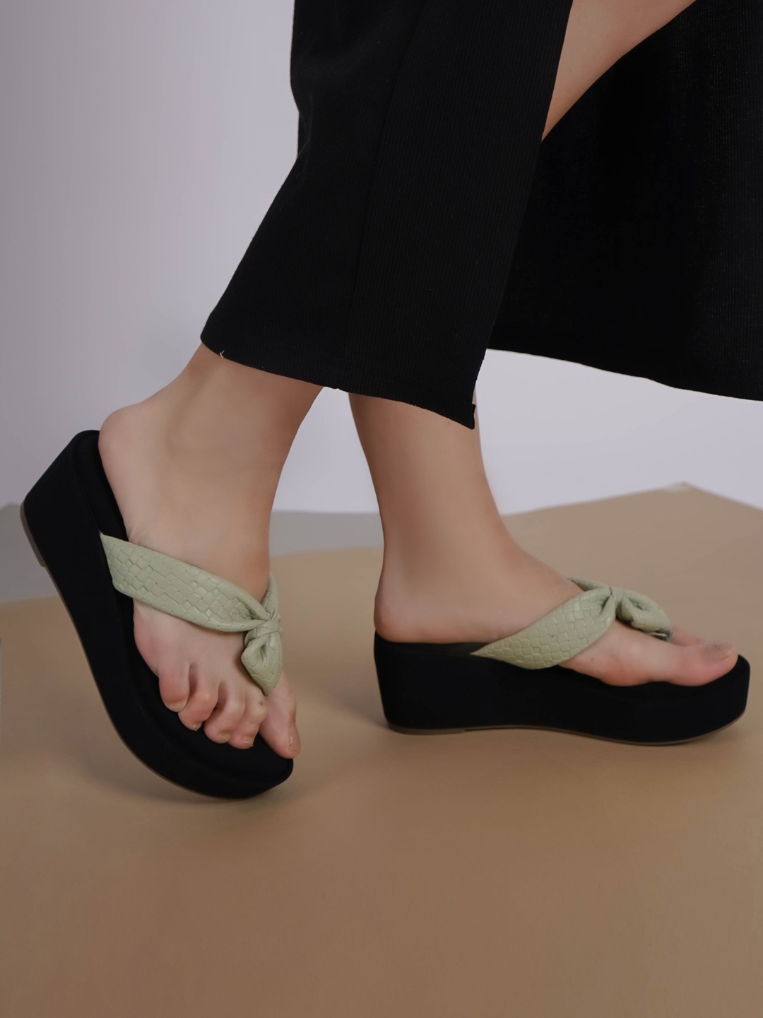 

Shezone Women Wedge Heels Sandals, Lime green