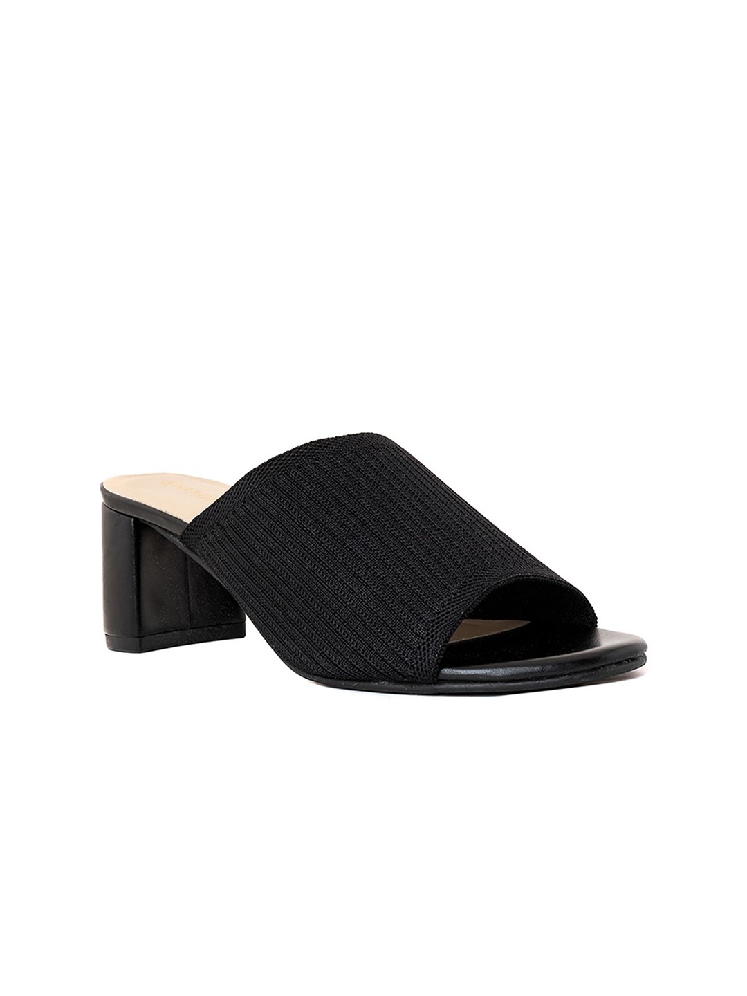 

Khadims Block Sandals, Black