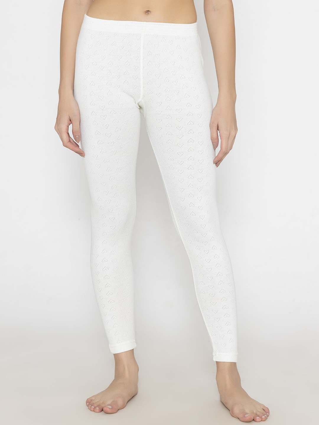 

Bonjour Women Self-Design Cotton Thermal Bottom, Off white