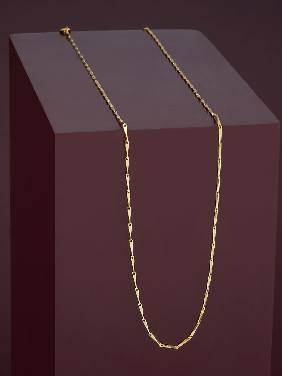 

Kushal's Fashion Jewellery Sterling Silver Gold-Plated Chain