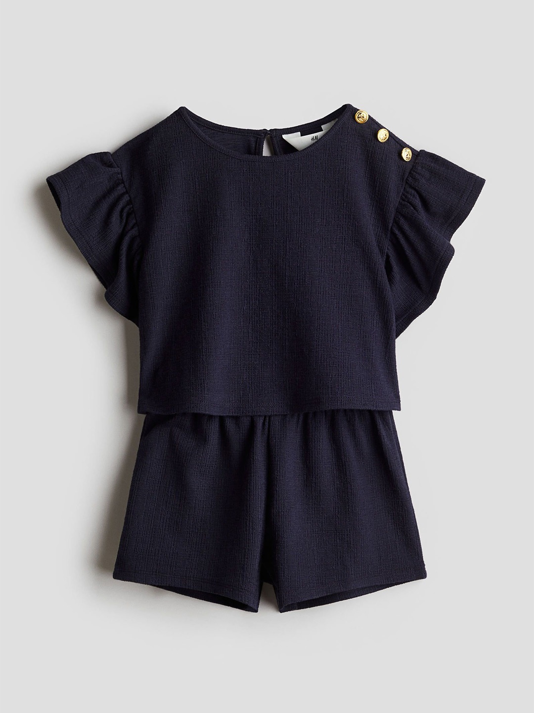 

H&M Girls 2 Piece Top And Shorts Set, Navy blue