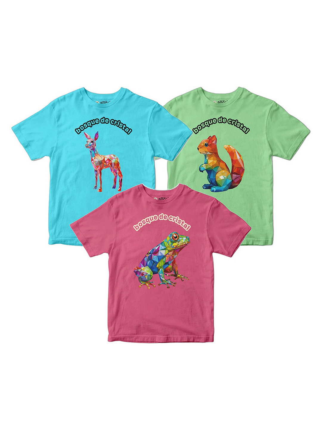 

allorio kids Girls 3 Printed Slim Fit T-shirt, Multi