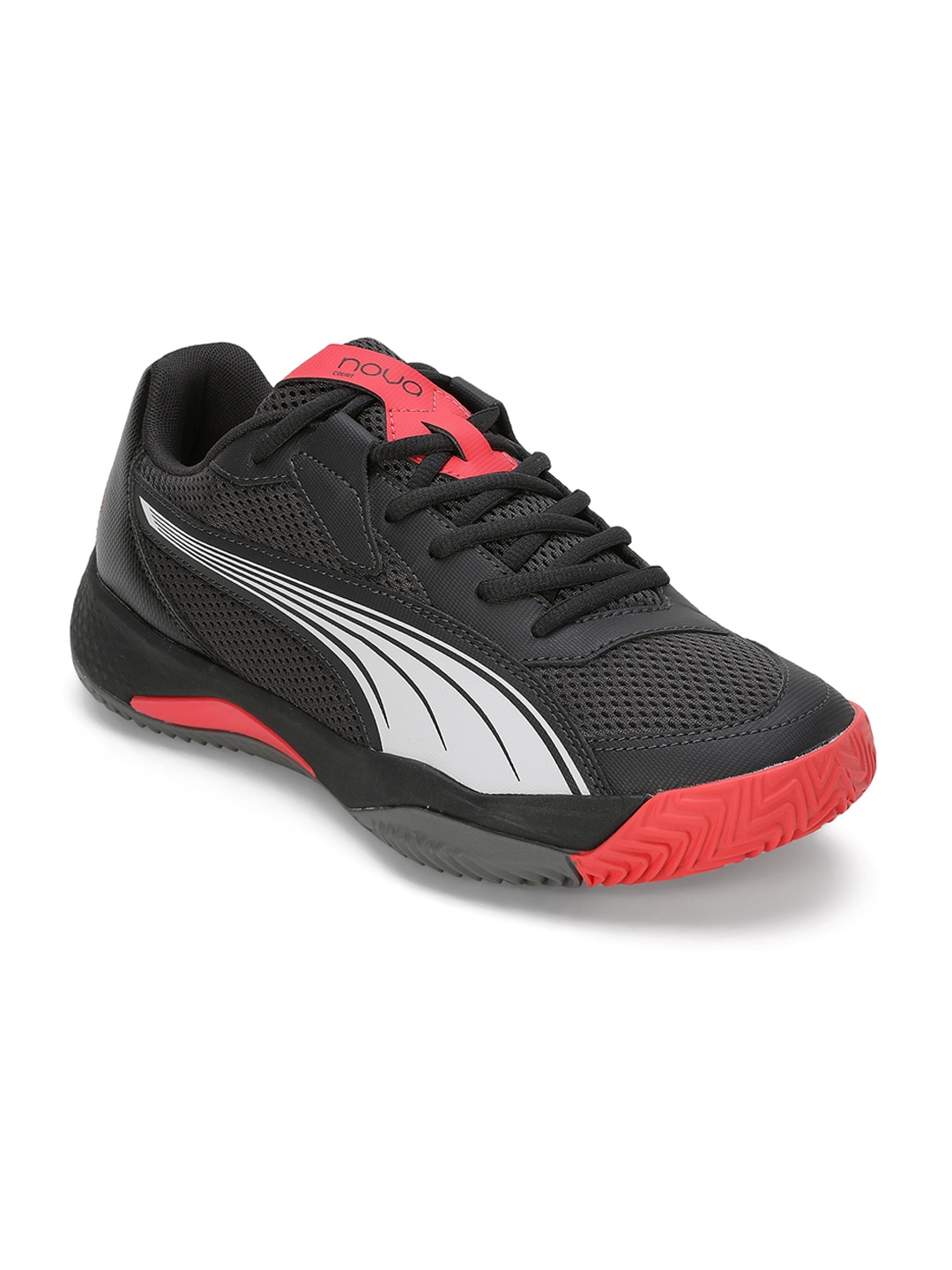 

Puma Unisex NOVA Court Padel Badminton Non-Marking Shoes, Charcoal