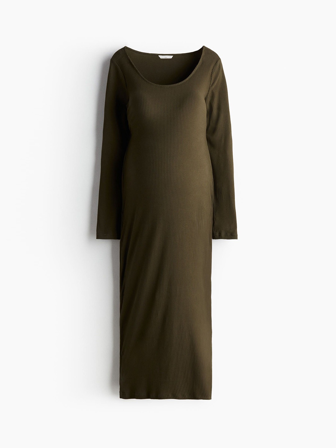 

H&M Ribbed Bodycon Dress, Olive