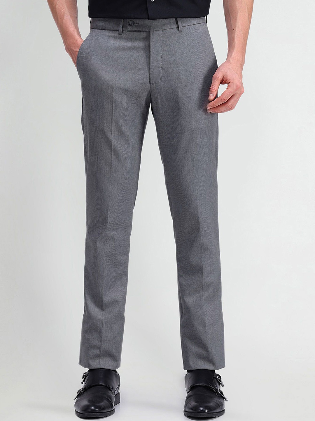 

Arrow Men Urban Slim Slim Fit Trousers, Grey