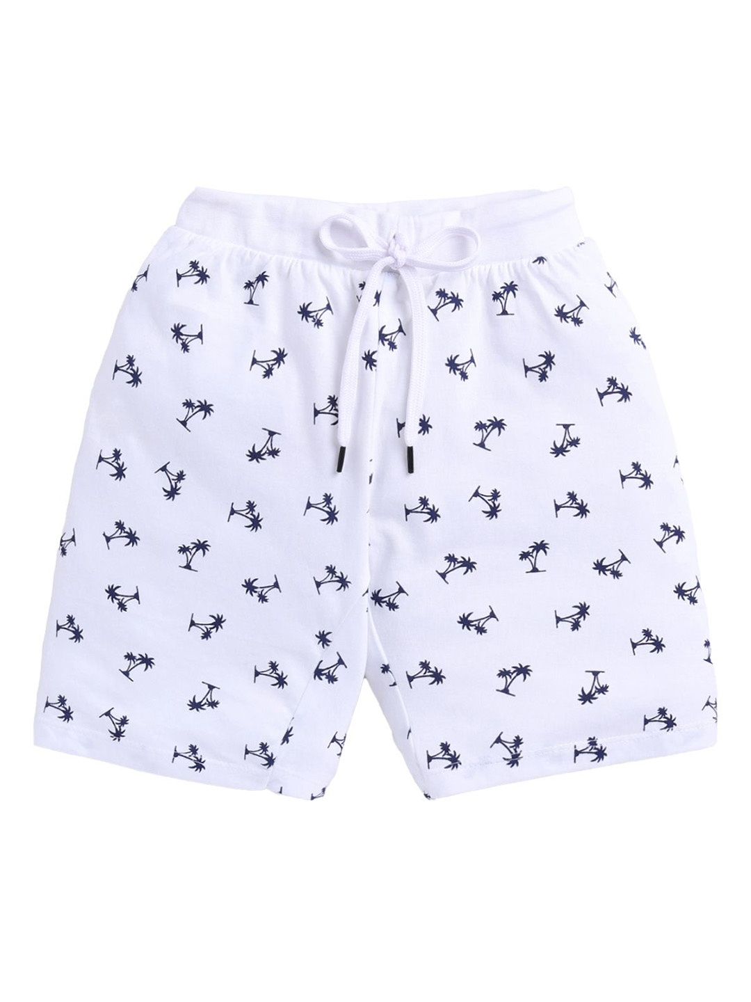 

E-TEENZ Boys Printed Mid-Rise Pure Cotton Shorts, White