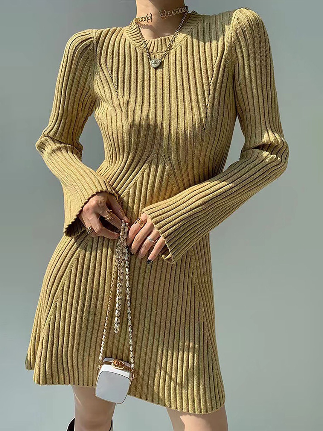 

StyleCast x Revolte Women Sheath Mini Dress, Yellow