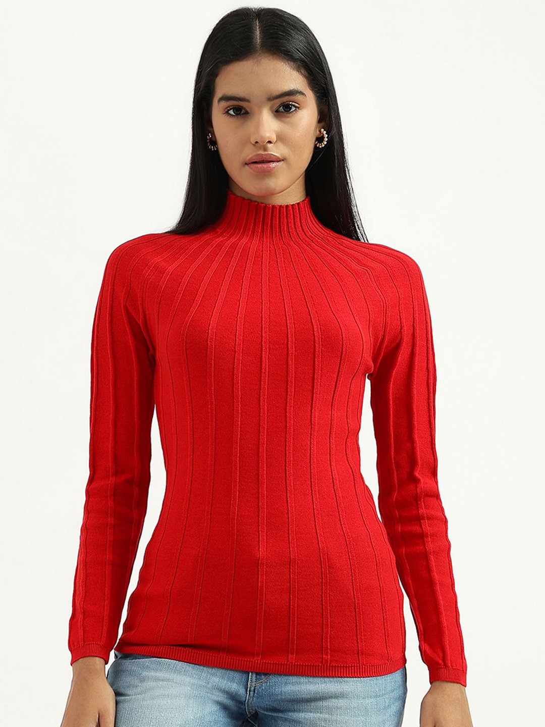

United Colors of Benetton Women Cotton Top, Red