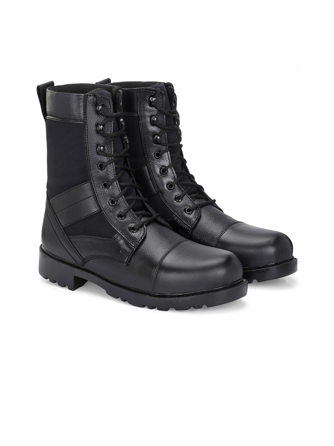 

SHOE DAY Men Genuine Leather Regular Boots, Black