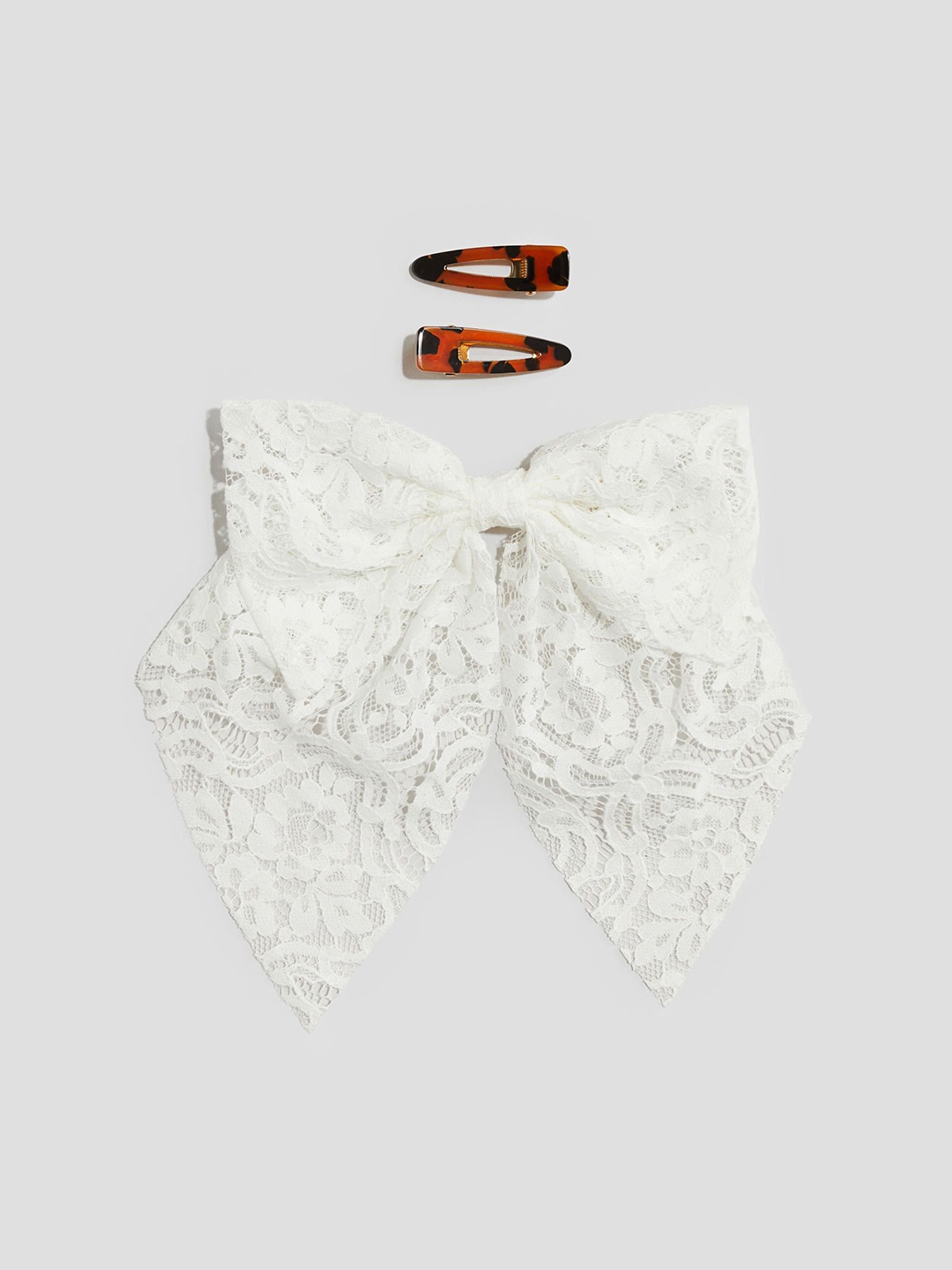 

H&M Girls Pack Of 3 Hair Clips, White