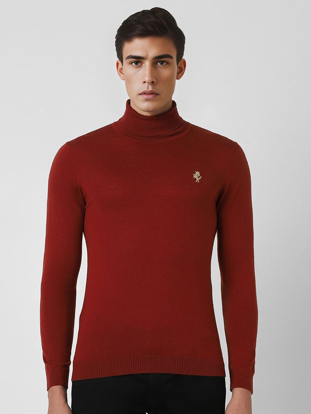

Van Heusen Sport Men Solid Pullover, Maroon